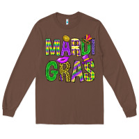Chestnut Mardi Gras Carnaval Mask Long Sleeve Tee - BundleAndBundleShop