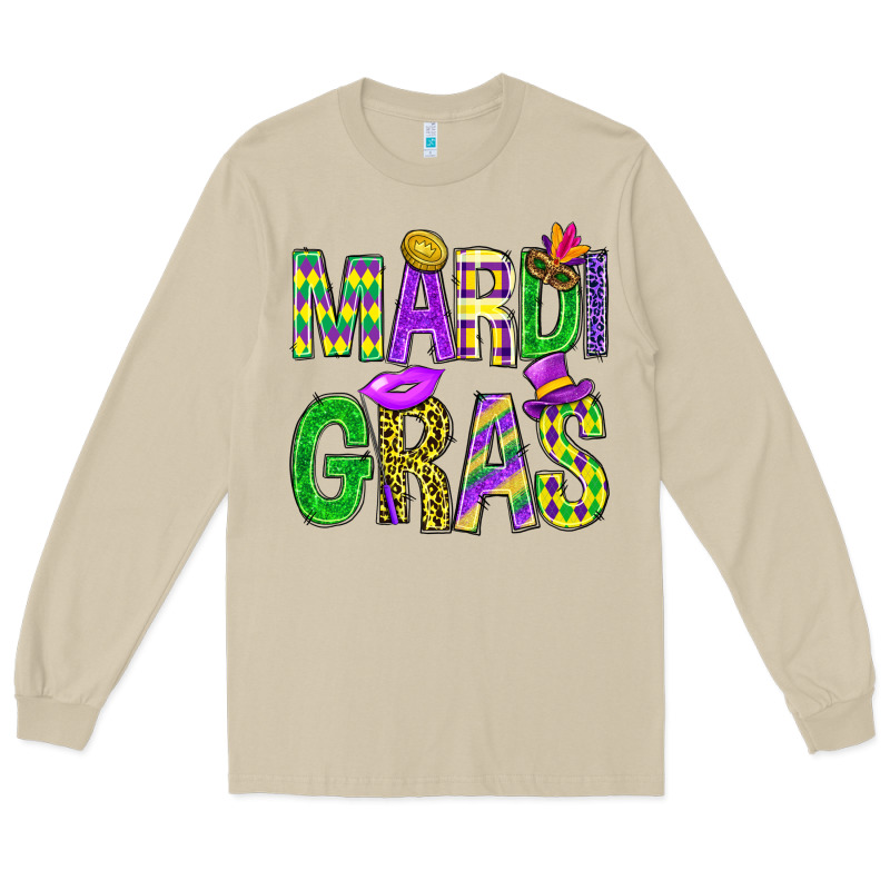 Mardi Gras Carnaval Mask Long Sleeve Tee by BundleAndBundleShop | Teevron