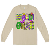 Mushroom Mardi Gras Carnaval Mask Long Sleeve Tee - BundleAndBundleShop