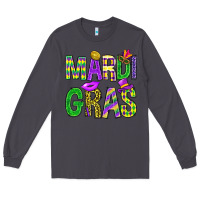 Smoke Mardi Gras Carnaval Mask Long Sleeve Tee - BundleAndBundleShop