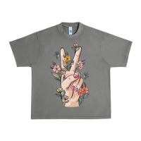 Tornado hand peace sign Urban Heavy Tee - MaliasSmallBusiness