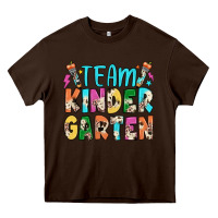Chocolate Brown team kindergarten Heavy Core Tee - JahusDesignShop