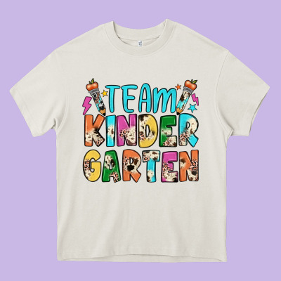 Team Kindergarten Heavy Core Tee Designed By Jahusdesignshop