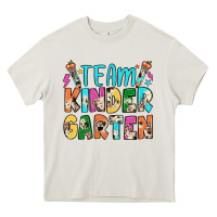 Cream team kindergarten Heavy Core Tee - JahusDesignShop