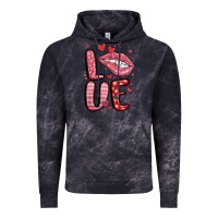 Cloud Black western love lips Vintage Hoodie - MaliasSmallBusiness