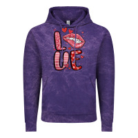 Cloud Purple western love lips Vintage Hoodie - MaliasSmallBusiness