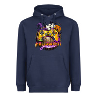 Navy halloween gamer Heavyweight Hoodie - CowGirlArtShop