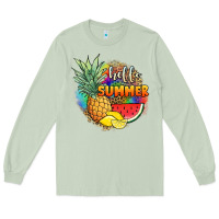 Matcha hello summer pineapple Long Sleeve Tee - JahusDesignShop