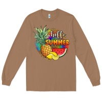 Toasted Coconut hello summer pineapple Long Sleeve Tee - JahusDesignShop
