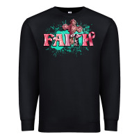 Black faith breast cancer Premium Sweatshirt - CowGirlArtShop