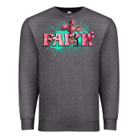 Charcoal Heather faith breast cancer Premium Sweatshirt - CowGirlArtShop