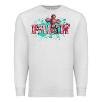 Oatmeal Heather faith breast cancer Premium Sweatshirt - CowGirlArtShop
