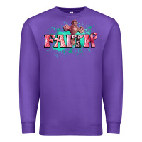 Purple faith breast cancer Premium Sweatshirt - CowGirlArtShop