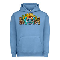 Pigment Pebble Blue football mom Urban Hoodie - BundleAndBundleShop