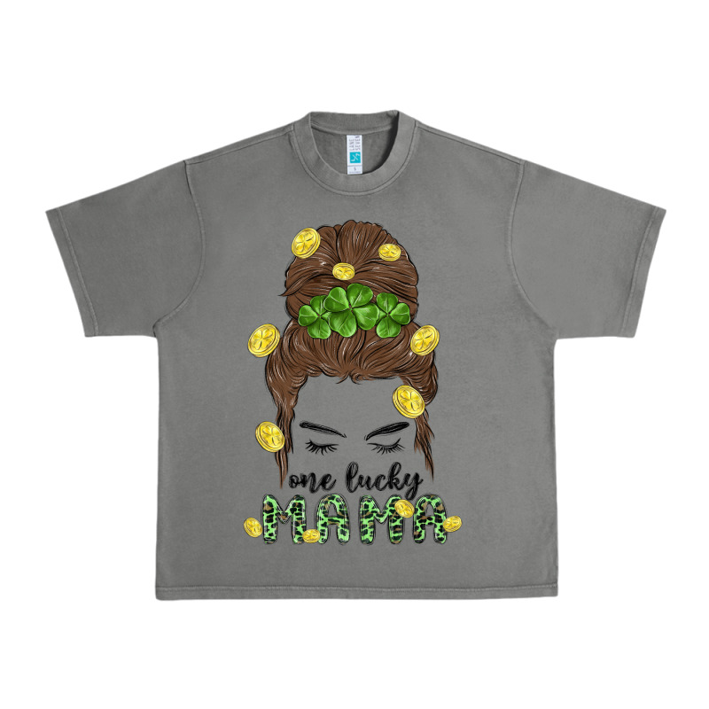 One Lucky Mama Urban Heavy Tee by MaliasSmallBusiness | Teevron