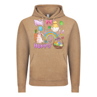 Vintage Coffee easter hoppy bunny Vintage Hoodie - MaliasSmallBusiness
