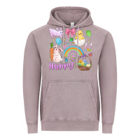 Vintage Zinc easter hoppy bunny Vintage Hoodie - MaliasSmallBusiness