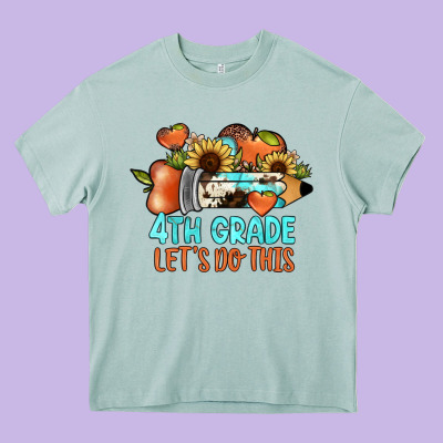 4th Grade Let's Do This Heavy Core Tee Designed By Jahusdesignshop