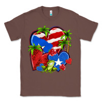 Chestnut puerto rico hearts Classic Tee - NancyCooperArtShop