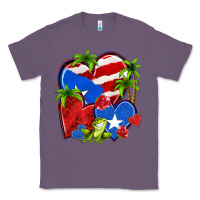 Lavender puerto rico hearts Classic Tee - NancyCooperArtShop