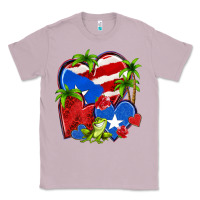 Lilac puerto rico hearts Classic Tee - NancyCooperArtShop