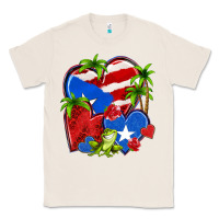 Natural puerto rico hearts Classic Tee - NancyCooperArtShop