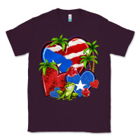 Plum puerto rico hearts Classic Tee - NancyCooperArtShop