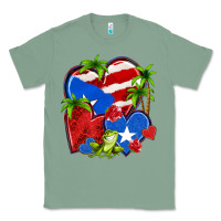 Sage puerto rico hearts Classic Tee - NancyCooperArtShop