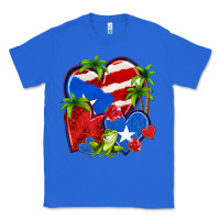 True Royal puerto rico hearts Classic Tee - NancyCooperArtShop