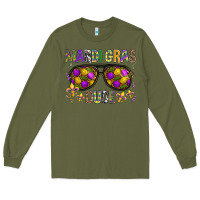 Army Green Mardi gras dude Long Sleeve Tee - BundleAndBundleShop