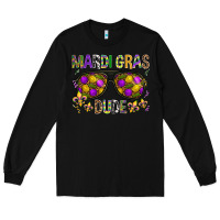 Black Mardi gras dude Long Sleeve Tee - BundleAndBundleShop