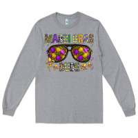 Heather Grey Mardi gras dude Long Sleeve Tee - BundleAndBundleShop