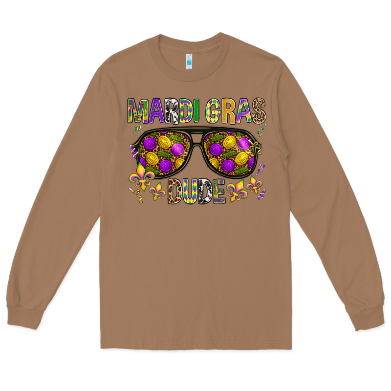 Mardi Gras Dude Long Sleeve Tee by BundleAndBundleShop | Teevron