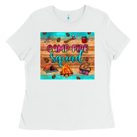 White camp fire squad Ladies Tee - JahusDesignShop