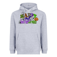 Heather Grey happy halloween Heavyweight Hoodie - CowGirlArtShop