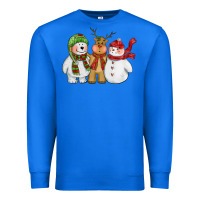 True Royal christmas polar bear reindeer and snowman Premium Sweatshirt - CowGirlArtShop