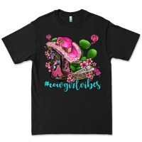 Black cowgirl vibes with boots and gun Premium Tee - AdoDesignShop