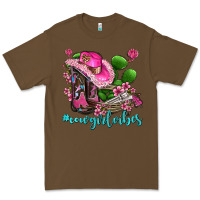 Cacao cowgirl vibes with boots and gun Premium Tee - AdoDesignShop