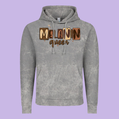 Melanin Queen Vintage Hoodie Designed By Maliassmallbusiness