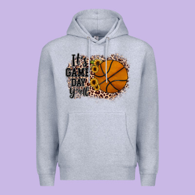 It's Game Day Y'all Basketball Premium Hoodie Designed By Jahusdesignshop