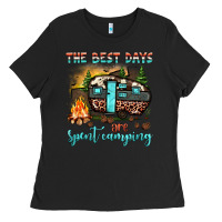 Black the best days are spent camping Ladies Tee - JahusDesignShop