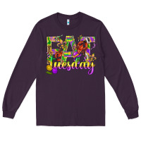 Plum Mardi Gras fat tuesday Long Sleeve Tee - BundleAndBundleShop