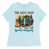 Baby Blue the best days are spent camping Ladies Tee - JahusDesignShop