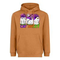 Meerkat cat sheet ghost cats halloween Heavyweight Hoodie - CowGirlArtShop