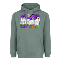 Sage cat sheet ghost cats halloween Heavyweight Hoodie - CowGirlArtShop