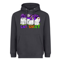 Smoke cat sheet ghost cats halloween Heavyweight Hoodie - CowGirlArtShop