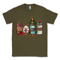 Army Green our lady of guadalupe coffee Classic Tee - JahusDesignShop