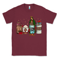 Burgundy our lady of guadalupe coffee Classic Tee - JahusDesignShop