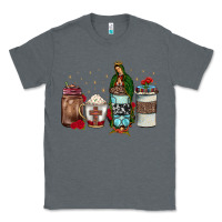 Charcoal Heather our lady of guadalupe coffee Classic Tee - JahusDesignShop