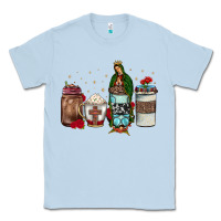 Dusty Blue our lady of guadalupe coffee Classic Tee - JahusDesignShop
